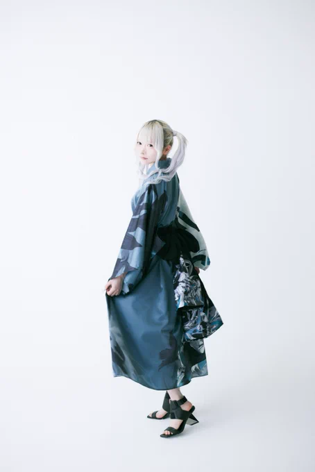 【 Chrome lily 】YUKATA one-piece 