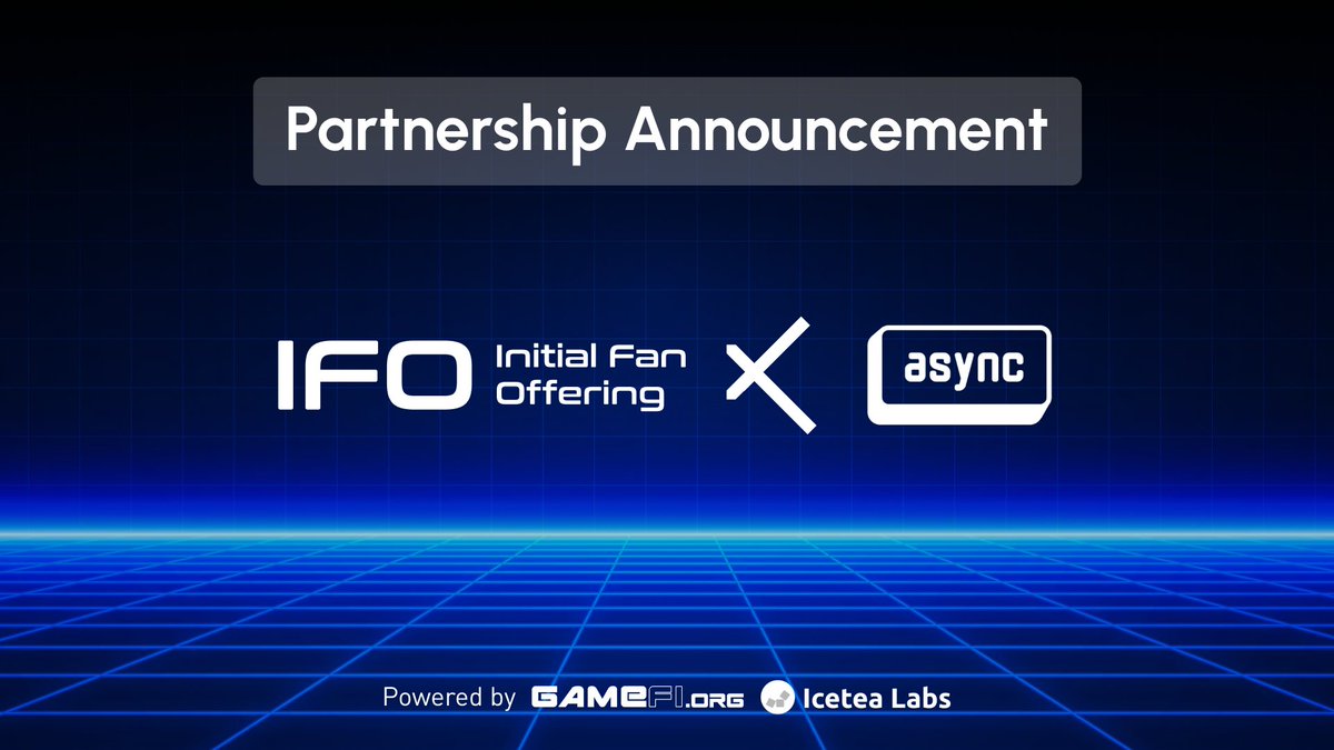 GameFi_Official's tweet photo. 🔊ASYNC @thefutureofwork Became one of the 1st projects to join IFO! @ifo_icetealabs 

Async is a completely remote network with an asynchronous contributing culture. 

👉 Check out Async on IFO: https://t.co/NsnCjBUWJv 
👉 FULL ARTICLE: https://t.co/OFOkvjkL1j https://t.co/jemUyBTBl3