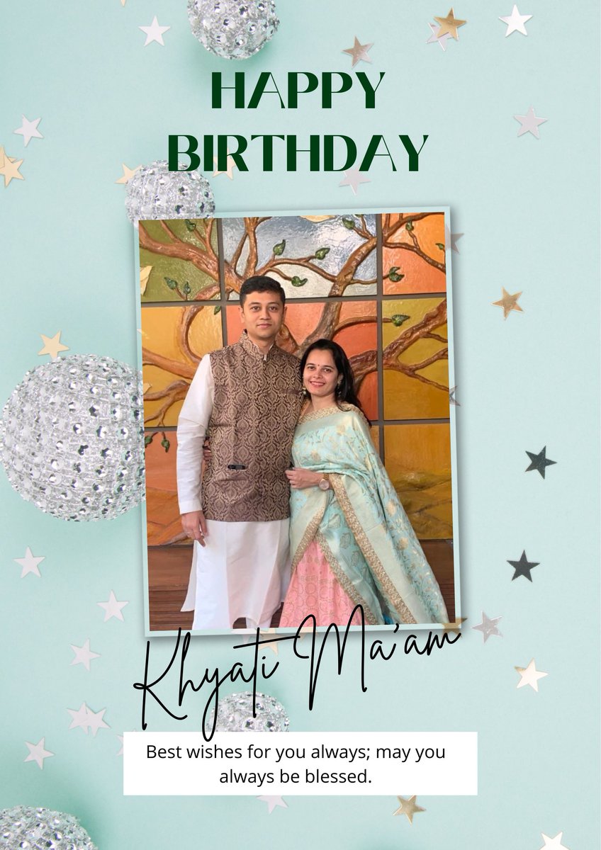 fineotericllp's tweet photo. Happy birthday, @khyatisarvang ma'am! The entire Fineoteric team is blessed to have you. https://t.co/Vkh7cuIfcT