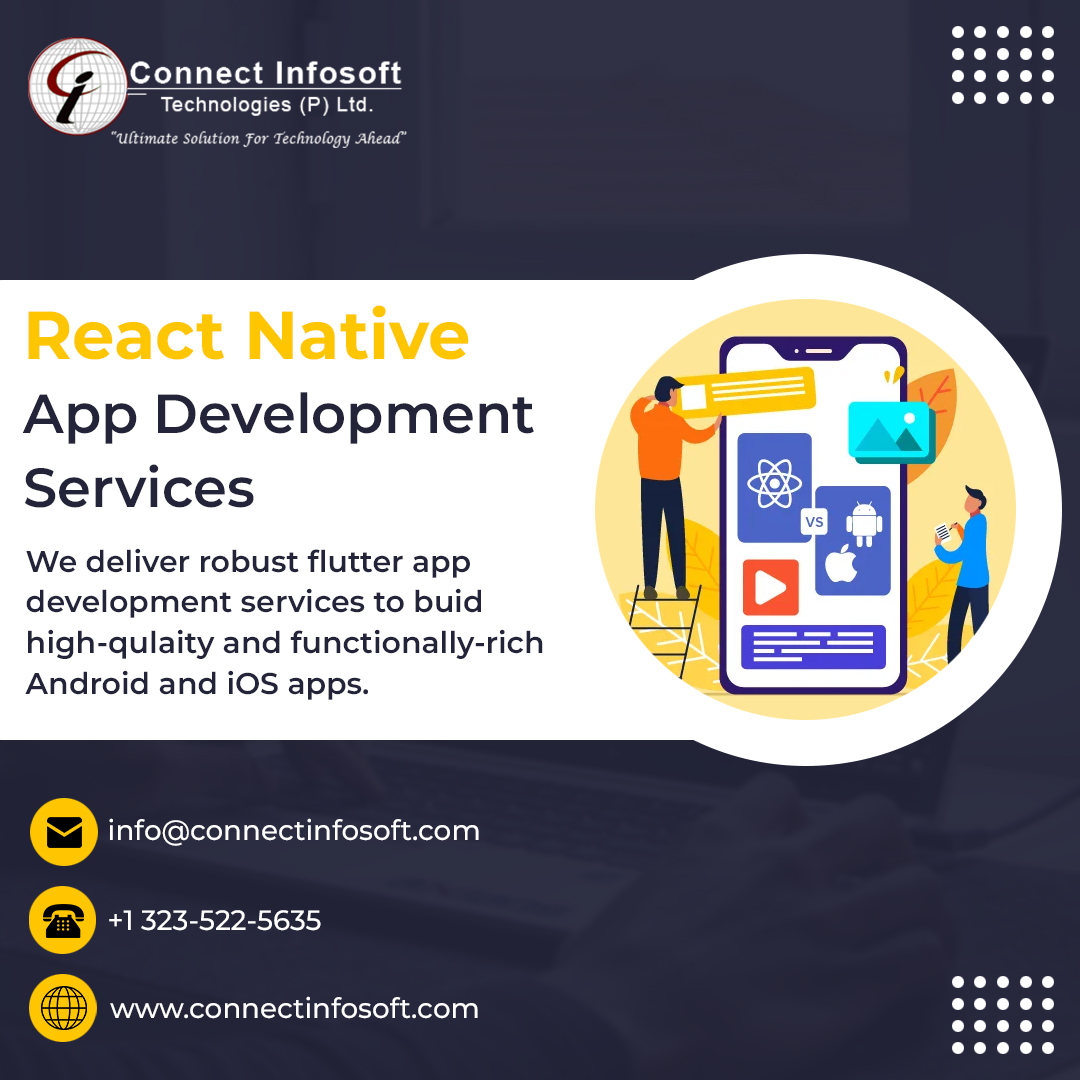 connectinfo_12's tweet image. "Our React Native Development Services will help you build Native-like App Solutions for your Enterprise!"
☎️ +1 323-522-5635
✉️ info@connectinfosoft.com
🌐 connectinfosoft.com
#ReactNativeDevelopers #ReactNativeApps #ReactnativeApplications #USA #UK