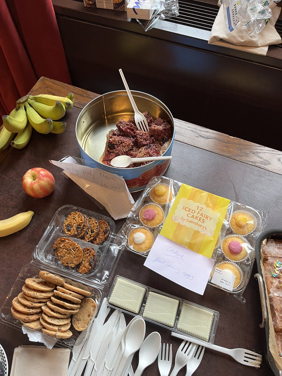 ParliScran's tweet image. Class spread at the @GMB_MPs_Staff coffee morning. Yet another good reason to join a Union #notspon