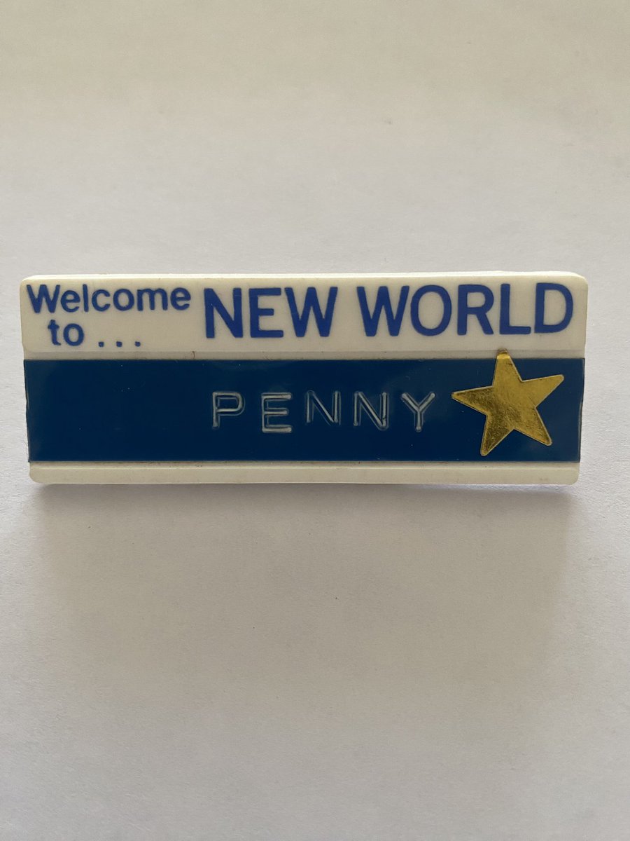 PKpies's tweet photo. Going through my box of old stuff I’ve kept over the years & I found my checkout chick name tags from the 80’s before scanners 😂 #antique #coles #checkoutchick #casualjob https://t.co/VzMjrWkvIs