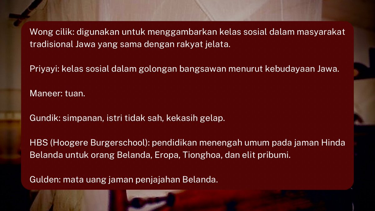 beberapa istilah yang ada pada cerita: