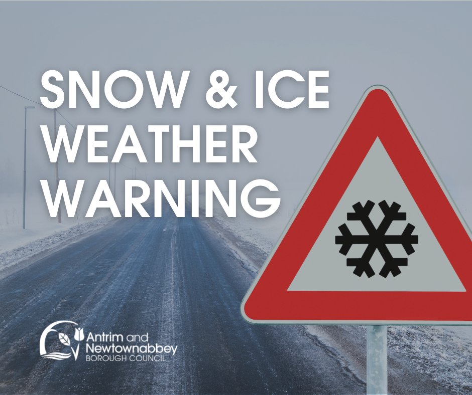 ANBorough's tweet photo. The Met Office have issued a yellow weather warning for snow and ice from 12 noon on Monday 16 January until 12 noon on Tuesday 17 January.
For information on frozen pipes, keeping safe on the road and more, please visit https://t.co/7xC85R4PlL https://t.co/P4WOY2hKPe