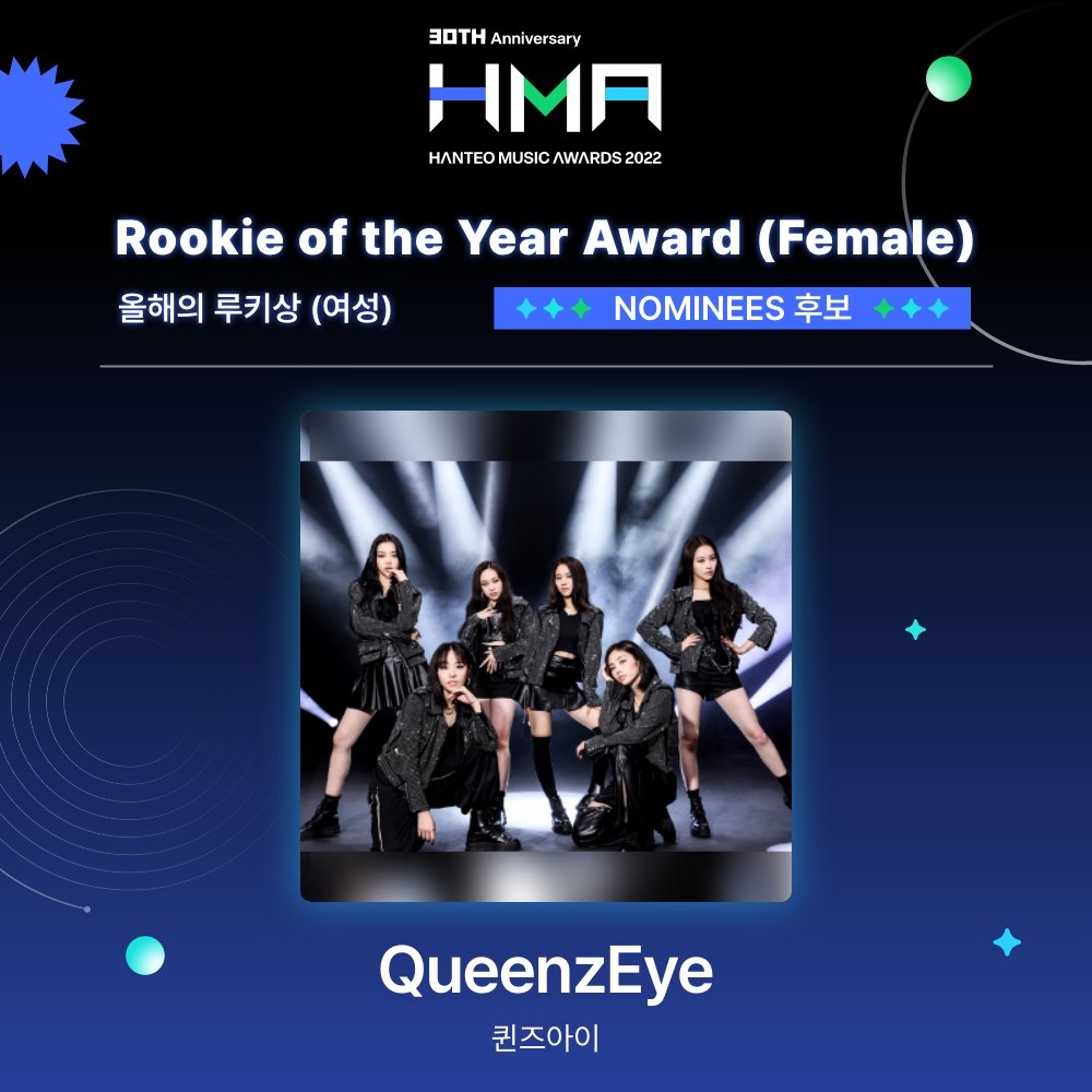 Queenz_Eye's tweet photo. [📢] #한터뮤직어워즈 #HMAs 투표 안내
올해의 루키상(여성) 후보에 오른 #QueenzEye #퀸즈아이 에게 투표해 주세요! Vote now!

✔️방법 : '후즈팬' 앱 다운로드 후 로그인 - 올해의 루키상(여성) - 퀸즈아이 투표
🔗https://t.co/6n5v8Ut18P https://t.co/SKmliX1bf0
