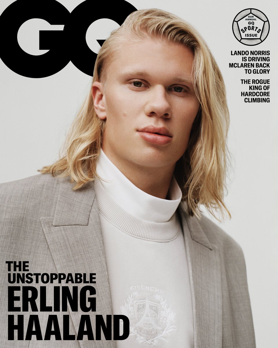 BritishGQ's tweet photo. Presenting British GQ’s February cover star: @erling. #GQSports
https://t.co/b9Sp90hrR5 https://t.co/1hfW9yr1aF
