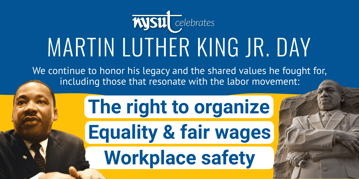 Today is Martin Luther King Jr. Day!

We remain committed to the shared values of MLK and honor his legacy through our collective action and advocacy. Together, we can continue to work toward the vision of this Civil Rights leader.