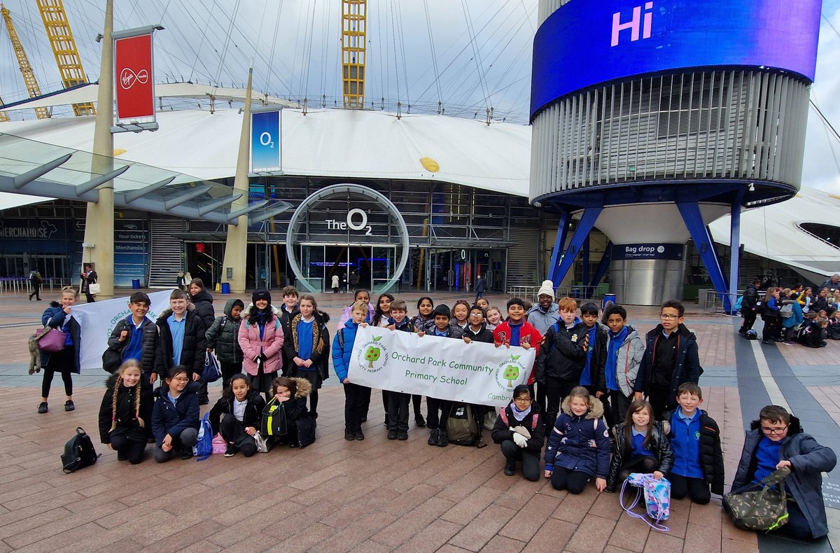We have arrived at the @TheO2 - the excitement is palatable. Now off for lunch before rehearsals. #schoolchildren #schoolchoir #singing #happypupils #enrichment #musiccurriculum