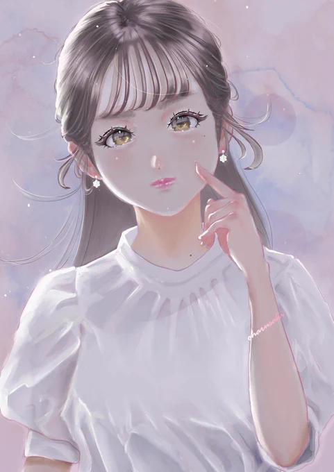 ちょっとお怒りお口( ⸝⸝⸝⩌⤚⩌*)ムーバージョン!ひなちゃんゴメンナサイ。  #イラスト 