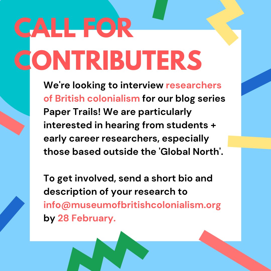 museumofbc's tweet photo. Calling all historians, archivists, artists, and more! The next open call for our Paper Trails interview series is here! https://t.co/bOvdplZ5MC