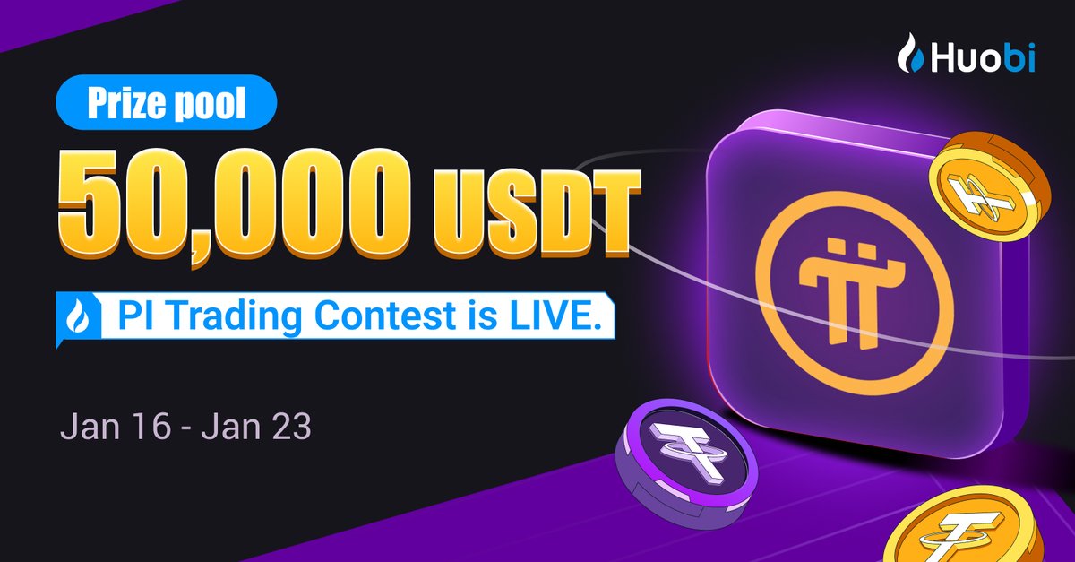 HTX_Global's tweet image. Huobi Launches #PI Trading Contest!

Trade  $PI to Share $50,000 USDT!

Hurry, Only Till Jan 23rd

Trade To Share: huobi.com/support/en-us/…