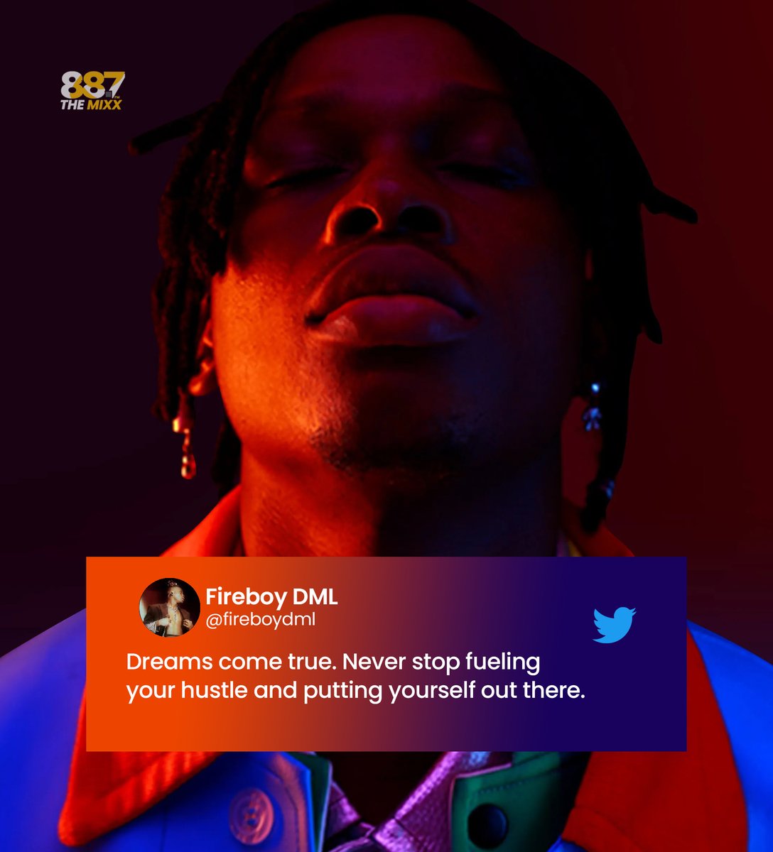 'Happy New Week!'

Cc <a href="/fireboydml/">Fireboy DML</a>  

#TheMixx887