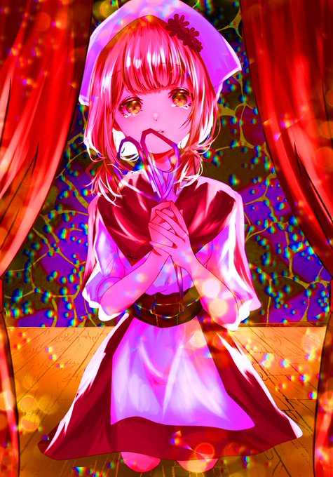 「holding scissors pink hair」 illustration images(Latest)