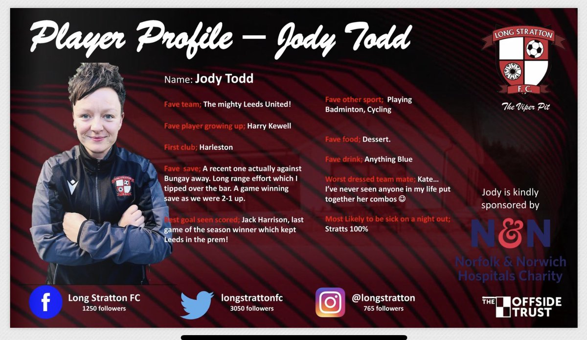 ICYMI - Our comprehensive digital matchday programme which features a profile on <a href="/LStrattonWomen/">Long Stratton Women</a> Number 1 <a href="/joda118/">Jody</a> 

👉 publuu.com/flip-book/5467…