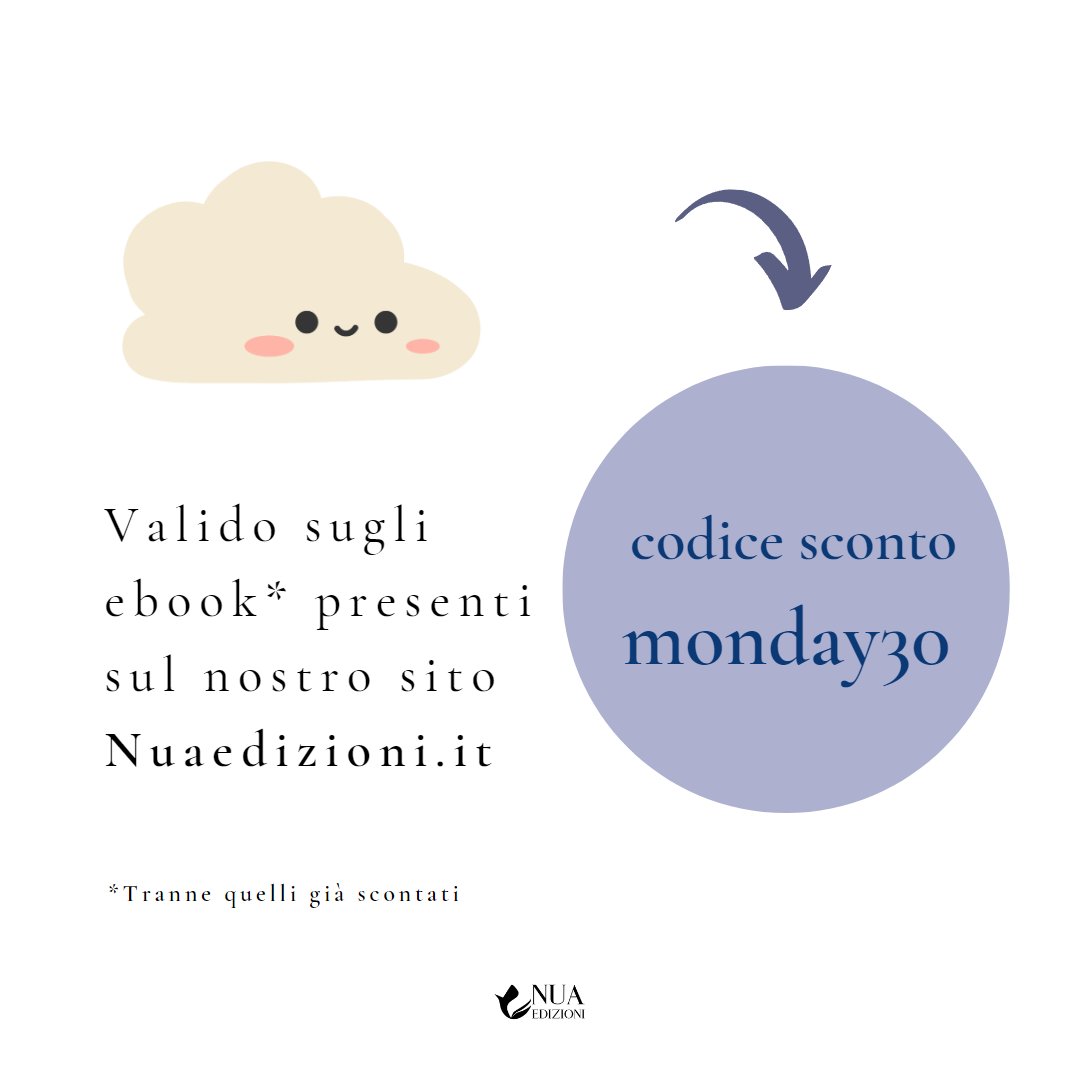 NuaEdizioni's tweet photo. Oggi è il #bluemonday, il giorno più triste dell'anno
🔹In effetti con le feste finite anche noi ci sentiamo un po' tristi... Per questo ecco un piccolo regalo!
🎁 Codice MONDAY30 con cui potrete acquistare, oggi e domani, i nostri ebook scontati del 30% 🔗https://t.co/u9yvldAkCf https://t.co/M80jSarcLU