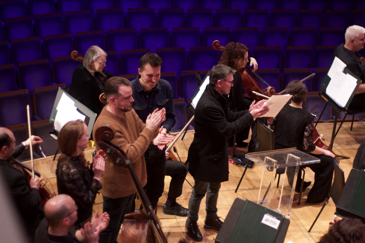 CMCIreland's tweet photo. ✨One week ago @NCH_Music ✨

CMC Composers Adam McCartney, Seán Ó Dálaigh &amp; Judith Ring introduced their three new works for symphony orchestra realised as part of #ComposerLab
The pieces were premiered by @NSOrchestraIRL with conductor Gavin Maloney 🎶

📸 Keith Fennell https://t.co/9MvgcfYAkI