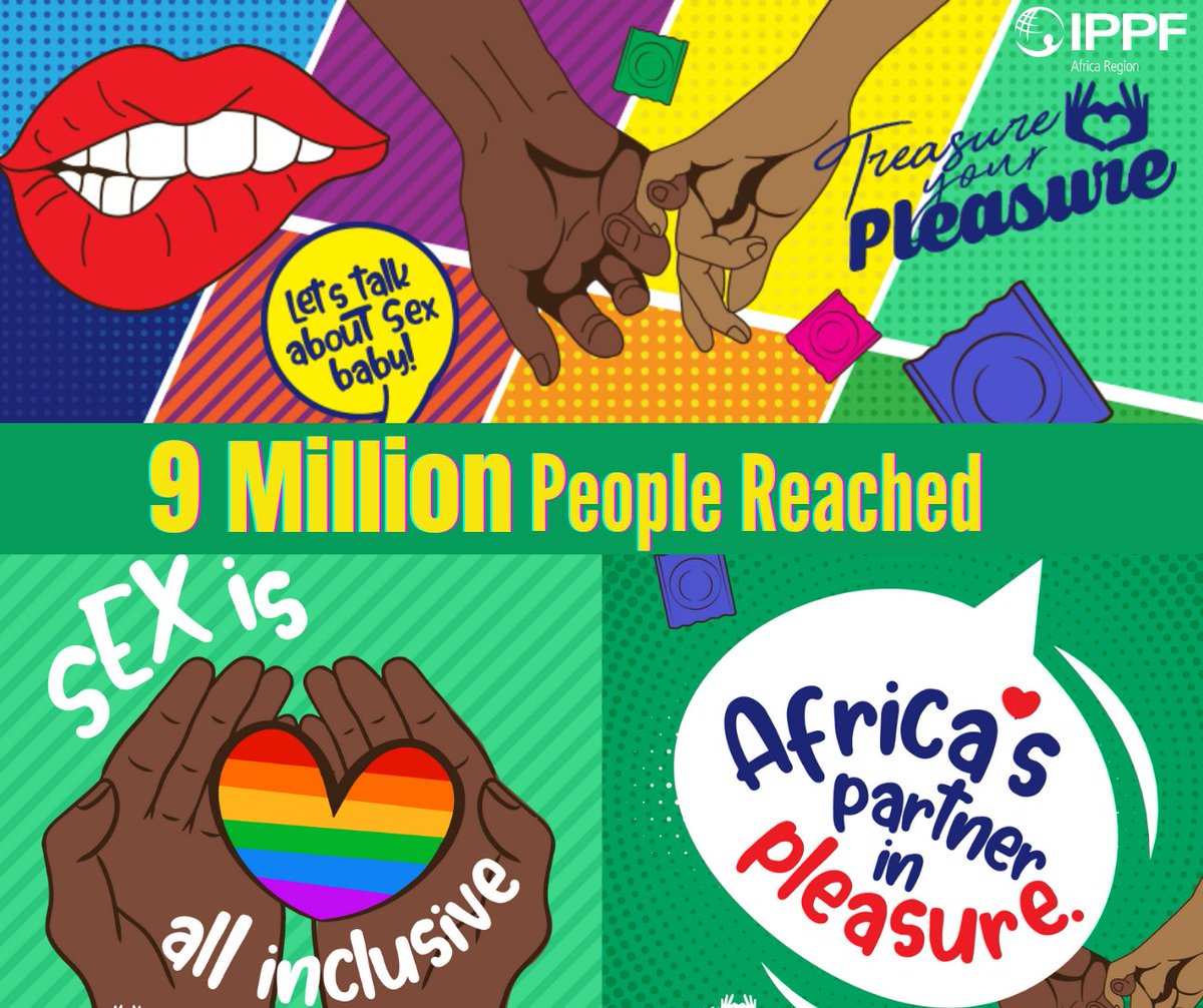 In 2022, the @IPPFAR #TreasureYourPleasure campaign reached 9 million 👫 across #Africa to reduce stigma & promote positive, healthy, & consensual sex education. It has been featured in several international media outlets, including The #NewYorkTimes.  
👉 bit.ly/3vOMOUc