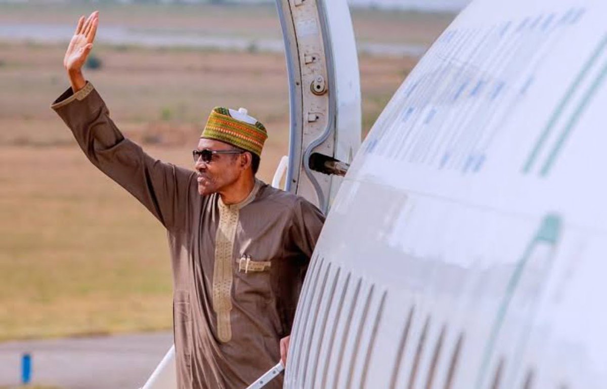 SaharaReporters's tweet photo. Junketing Nigerian President Buhari Leaves For Mauritania Monday To Receive Peace Award | Sahara Reporters https://t.co/Okmtdo65Ae https://t.co/RwJUFoWGYB