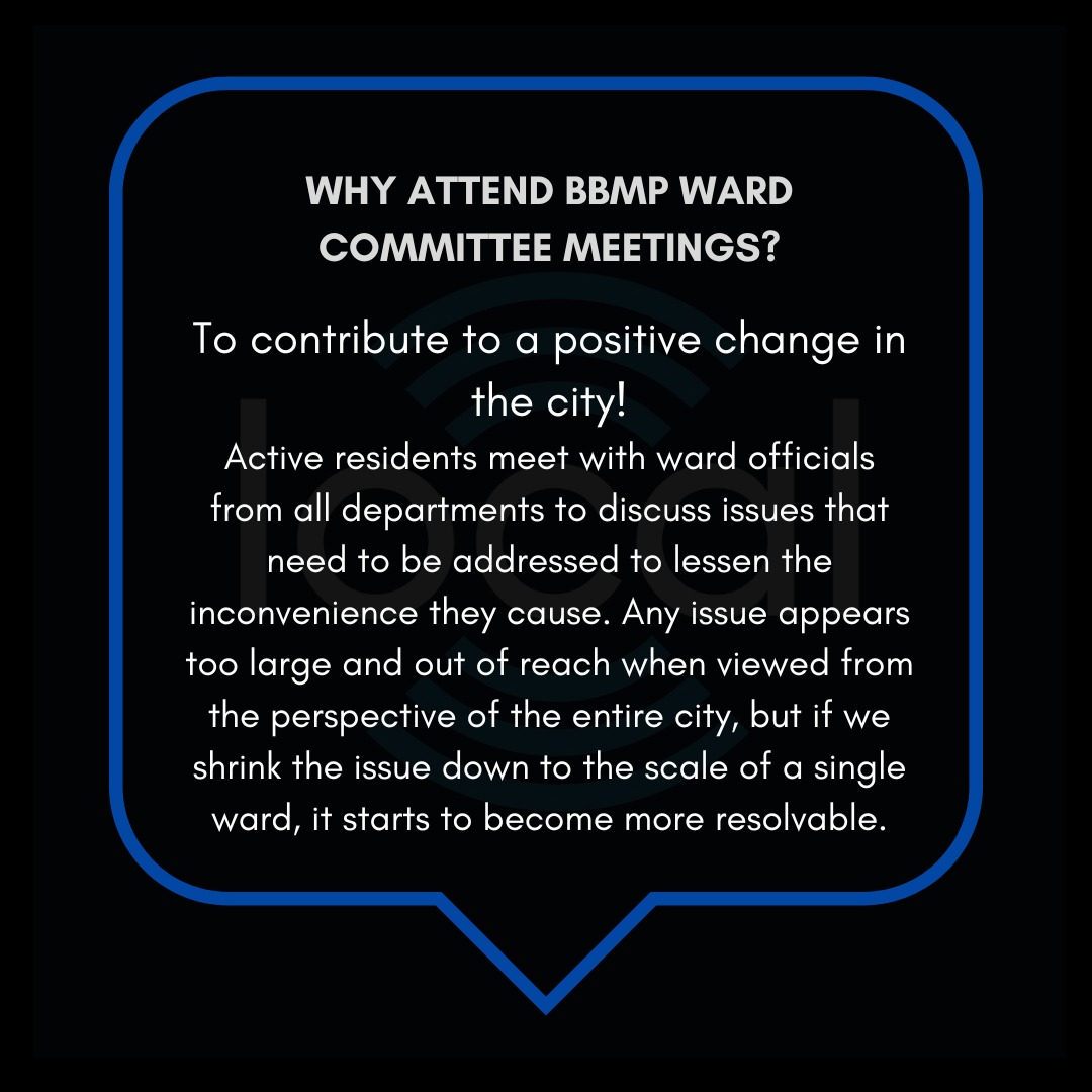 localby56's tweet photo. Why we should attend BBMP Ward Committee Meetings in our localities
#Bangalore #trending #SafetyFirst #LocalSafety #Information https://t.co/PGAud2wNXY