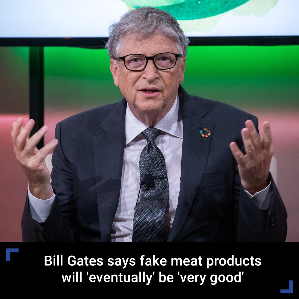 FoxBusiness's tweet photo. FOOD FOR THOUGHT: The billionaire says consuming meat alternatives is an important step in reducing greenhouse gas emissions. https://t.co/lzYqQU0O5a https://t.co/JknHfi9jwv