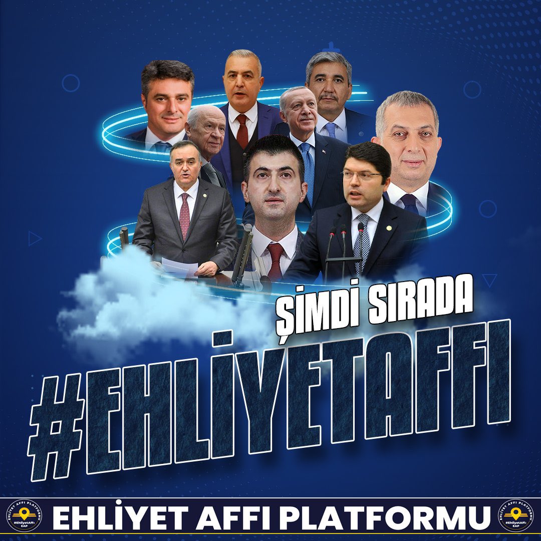 Ekmeğinin peşinde 1 milyondan fazla şoför esnafı ŞimdiSırada EhliyetAffı olsun diyor! Evine huzur, çoluk çocuğuna ekmek götürmek istiyor! Hükümet sessiz mi kalacak? #EhliyetAffı <a href="/yilmaztunc/">Yılmaz TUNÇ</a> <a href="/mkulunk/">Metin KÜLÜNK</a> <a href="/celebimehmeta/">Mehmet Ali Çelebi</a> <a href="/bakisimsekmhp/">Baki Şimşek</a> <a href="/Akparti/">AK Parti</a> <a href="/MHP_Bilgi/">MHP</a> <a href="/eczumityilmaz/">Ümit YILMAZ</a> <a href="/erkanakcay45/">Erkan Akçay</a>