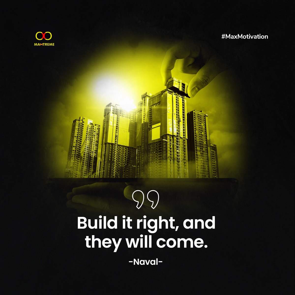 Your art, product/service has a market. Ensure you build and structure it properly. And the ripple effect will be your audience reaching out to patronize.

Stay motivated; keep BUILDING 🏗️

#MaxMotivation