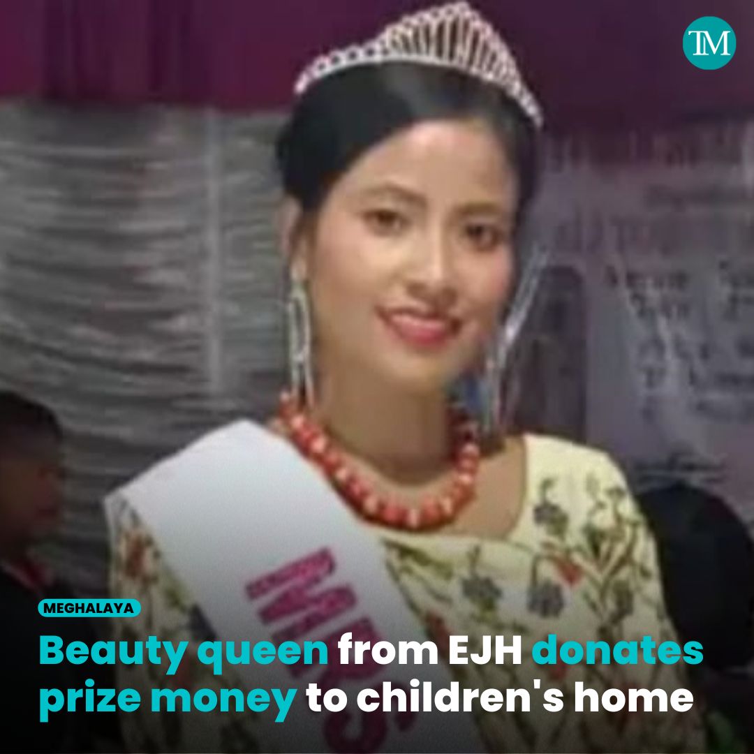 TheMeghalayan's tweet photo. Kongka Dkhar of #Iongkaluh village who was crowned the 7th #MrsTuber on January 12, donated her #prizemoney of Rs 10,000 to a #childcareinstitute known as the 7- Thyndai Child Care Institute cum Counselling Centre located at Tuber Kmai Shnong.
#themeghalayan https://t.co/Vf32ik7xJX