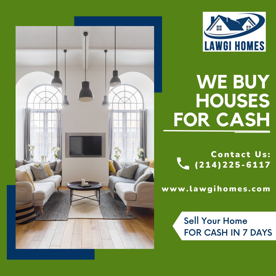 LawgiHomes's tweet photo. Looking to sell your house quickly and for cash? Look no further! We specialize in buying homes for cash, with no hassle and no waiting. Contact us today and let us make you a fair and fast offer on your property. #WeBuyHousesForCash #SellMyHouseFast #CashOffers https://t.co/RWOoWygpg3