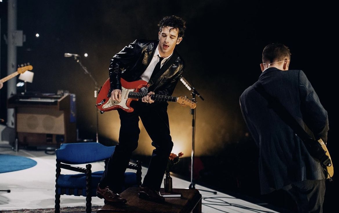 The1975_Tour's tweet photo. Tonight: The 1975 play @CardiffIntArena with a capacity of around 5000

📸: Jordan Curtis Hughes 

#The1975 https://t.co/aW9rwC9LcJ