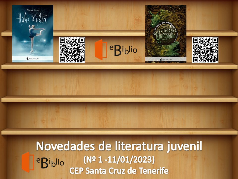 eBiblio Canarias móvil: novedades sobre literatura juvenil @cepsantacruz  #eBiblioCanarias #eBiblio
www3.gobiernodecanarias.org/medusa/proyect…