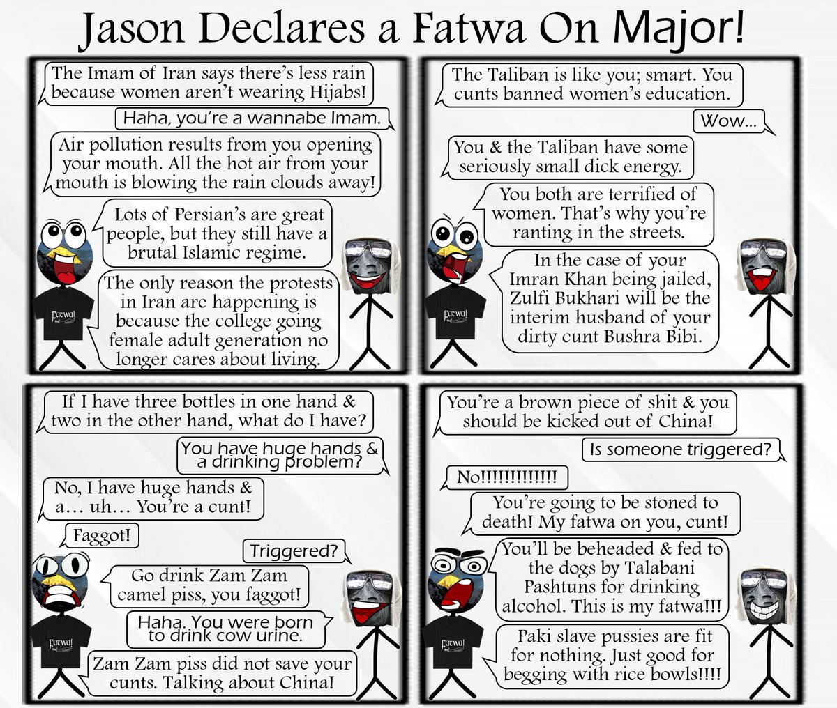 Jason's up to his same old tricks... The only kind of interactions he can seem to manage are negative ones unfortunately.