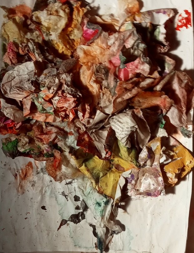 Rogercopy9's tweet photo. Paper, plastic, acrylic, ink on paper https://t.co/RKfVKfYIKv