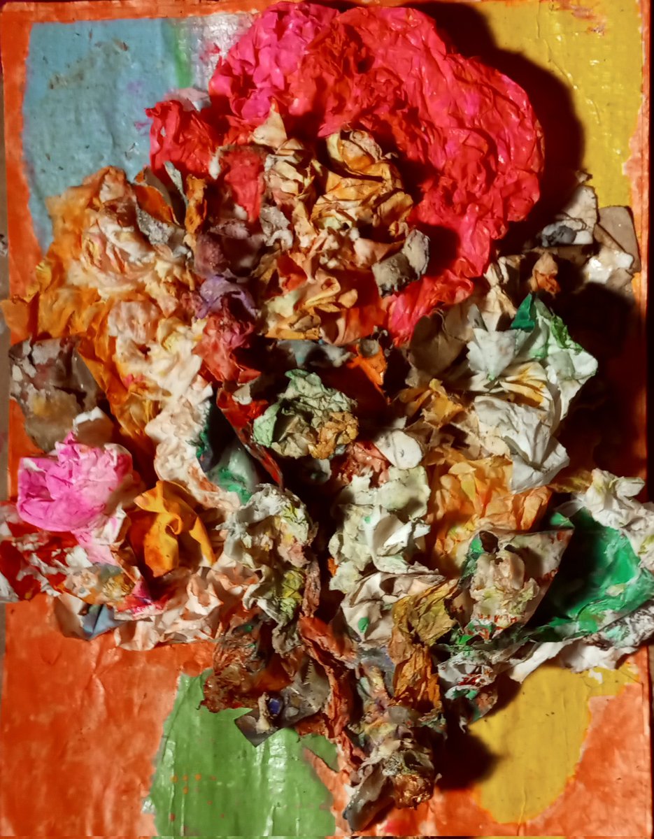 Rogercopy9's tweet photo. Paper, plastic, acrylic, ink on paper https://t.co/PRnli2mSXA