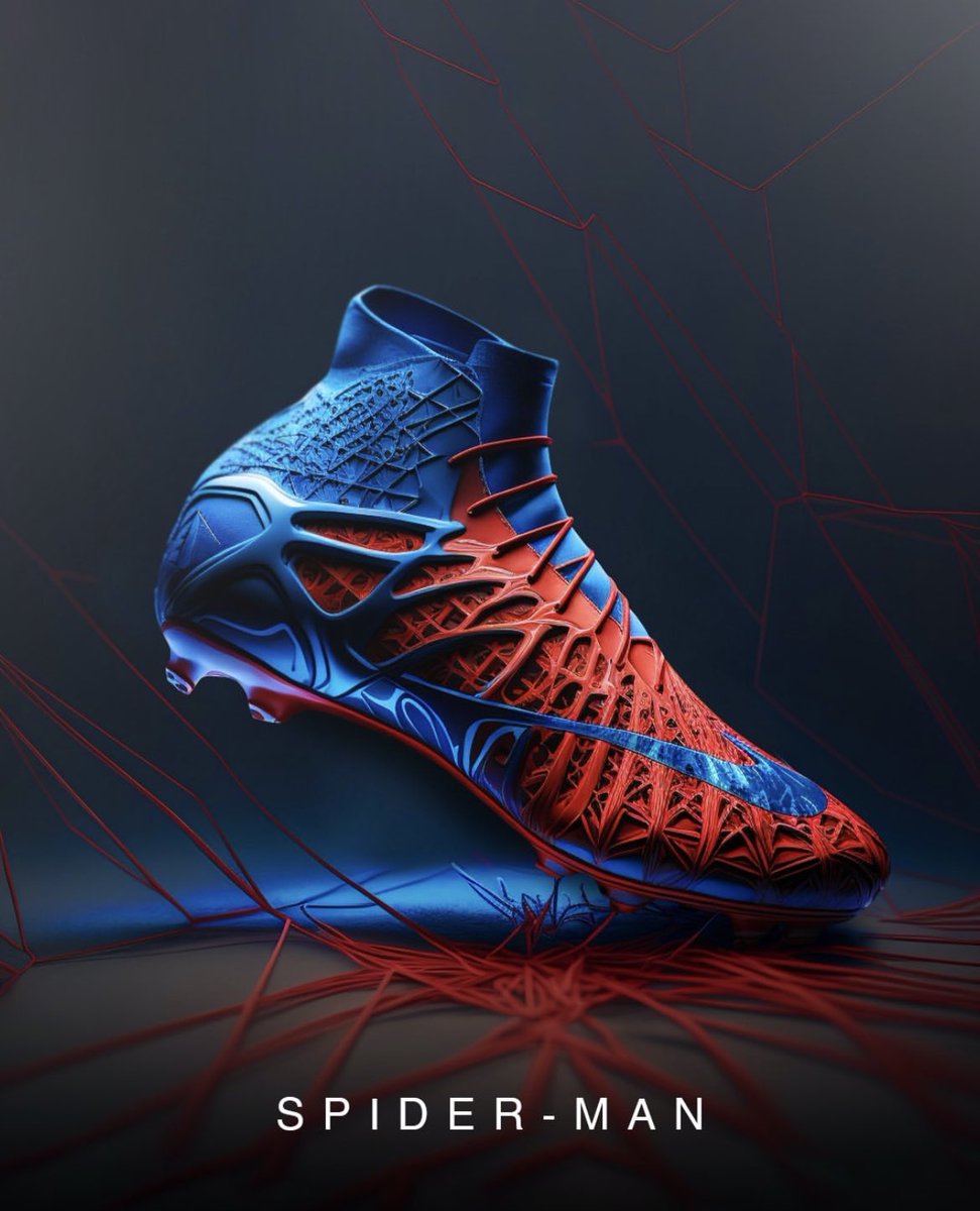 Footballtweet's tweet photo. These boots inspired by Marvel and DC Comics characters. 🤩 

📸 IG/jed.ai.master https://t.co/qrZfcaaL8f