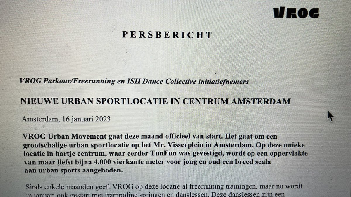 theojvandijk's tweet photo. VROG Urban Movement officieel van start in centrum van Amsterdam. #VROG #ISH #urbansport #freerunning #breakdance https://t.co/smQfyXGMcA