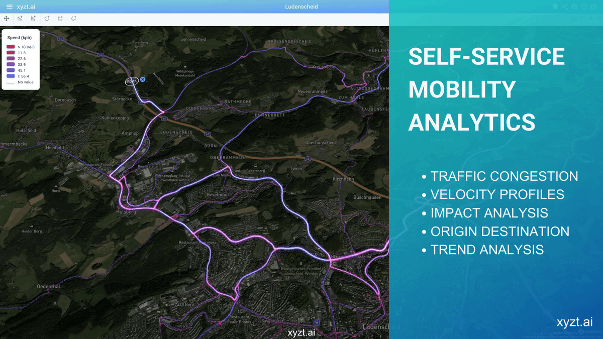 Today city authorities have new instruments at their disposal to measure mobility and how traffic activity is evolving.

This is creating immense opportunities to understand the real-time and historical mobility situation and its evolution. 

Read now bit.ly/3iHjvzO
