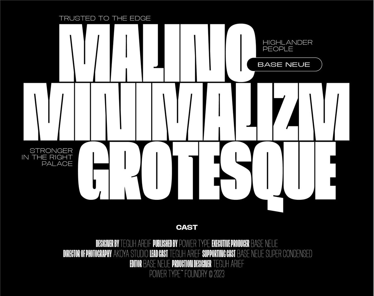 Base Neue — Font Family by Power Type™ Foundry dlvr.it/SgxWXm