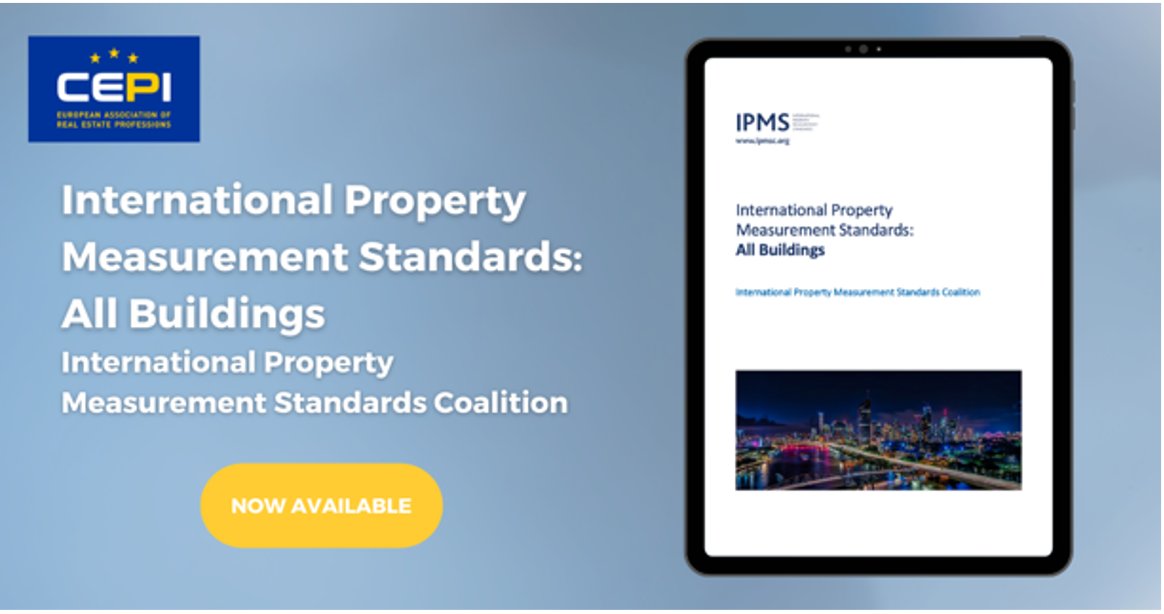 cepi_eu's tweet photo. 👷‍♀️📐The #IPMSAllAssets is out! Want to know more about international property measurement standards? Have a look at the link below! 
👇 
https://t.co/jmqMXV8JcO

#IPMSC #IPMS #CEPIrealestate #propertymeasurements https://t.co/pHTji52Bf8