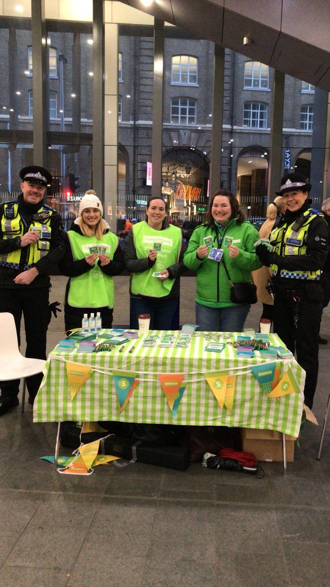 We're with @samaritans this morning at @NetworkRailLBG to celebrate #BrewMonday If you can't join us instead reach out to a mate for a cuppa & spend time catching up with the people you care about Or contact #Samaritans free, day or night, 365 days a year Call them on 116 123