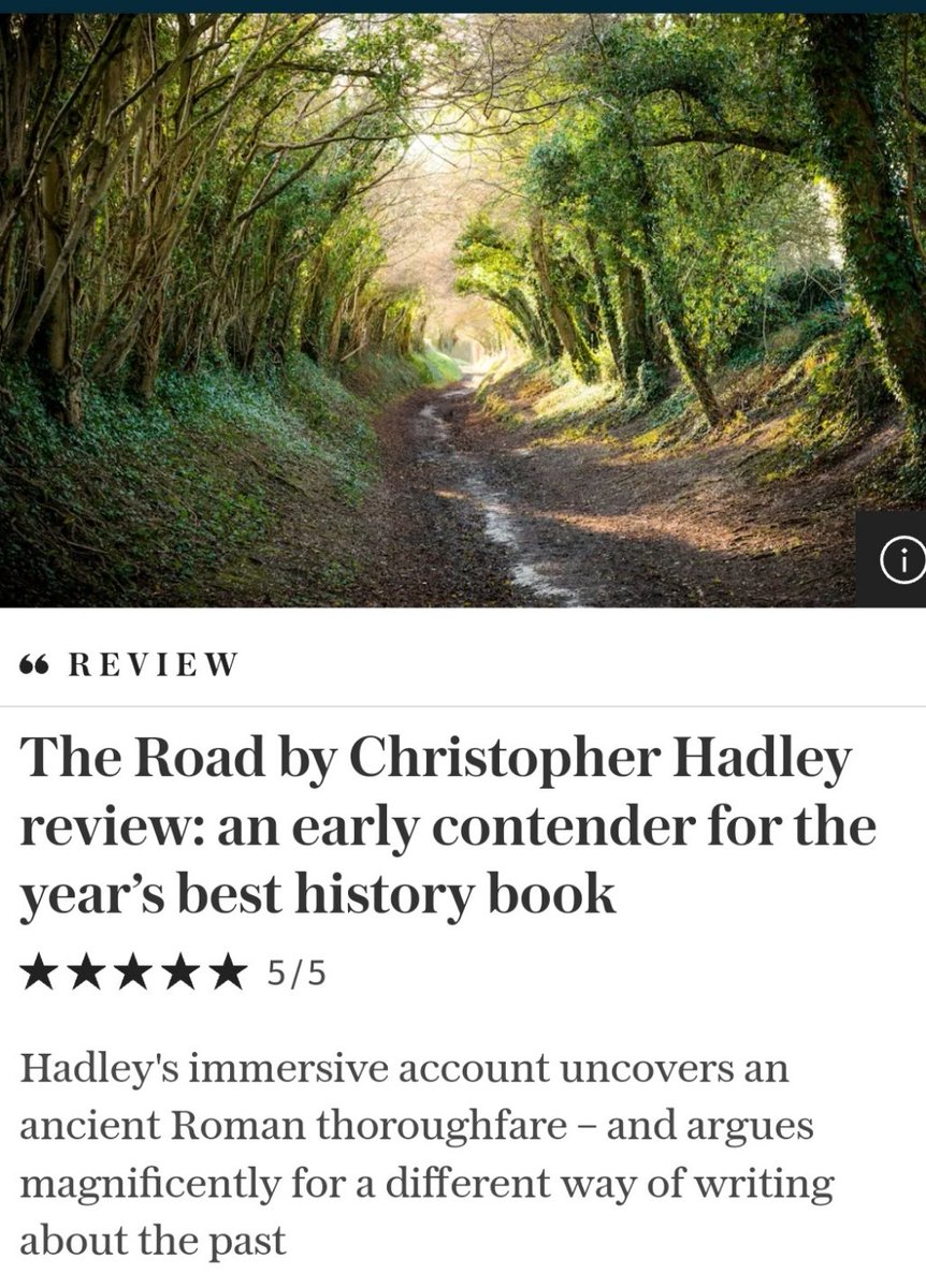 Christopher Hadley (@hadleywrites) on Twitter photo Uncomfortable with blowing my own trumpet...but ta-ta-tat-ta-ta! 'Magnificent…no dry and prosaic history, but a work of imagination..deeply literary..an absolute joy to read and an early contender for every list of History Books of the Year' 🙏 Harry Sidebottom <a href="/Telegraph/">The Telegraph</a> Uncomfortable with blowing my own trumpet...but ta-ta-tat-ta-ta! 'Magnificent…no dry and prosaic history, but a work of imagination..deeply literary..an absolute joy to read and an early contender for every list of History Books of the Year' 🙏 Harry Sidebottom <a href="/Telegraph/">The Telegraph</a>