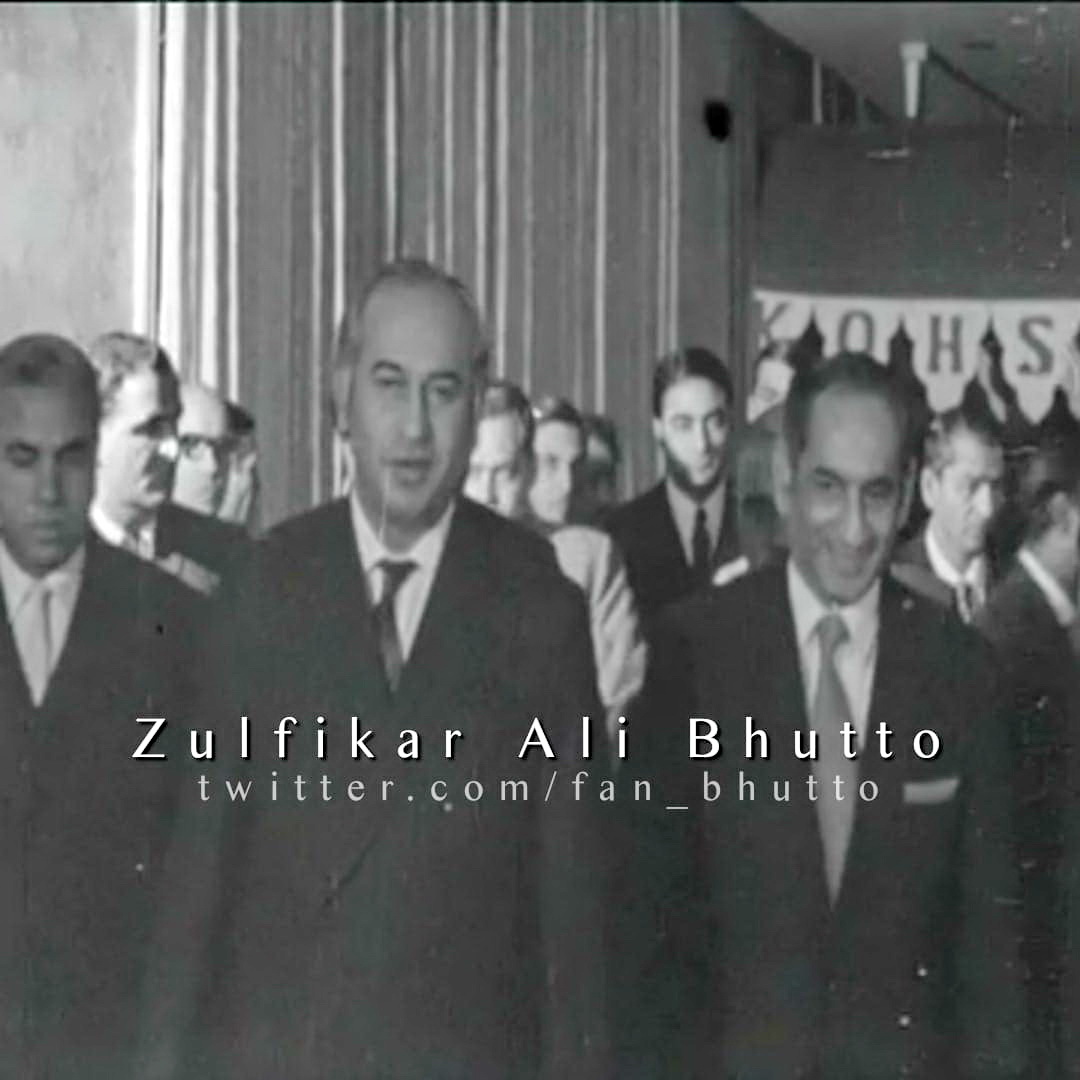 fan_bhutto's tweet photo. The hard reality is, that a military regime, lacking a political base, has found itself in a dilemma. Being dependent entirely on bureaucrats, the regime is simply not geared to give national direction and to grapple with a grave socio-political crisis.

-Zulfikar Ali Bhutto https://t.co/Pq8Gu8DBMt