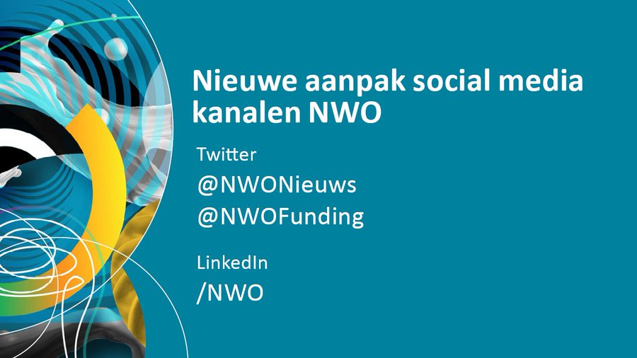 Volgers opgelet! Vanaf 1 februari 2023 stapt NWO over op twee Twitterkanalen: @NWONieuws en @NWOFunding. Mis het nieuws van NWO niet en volg onze nieuwe kanalen. nwo.nl/nieuws/nieuwe-…