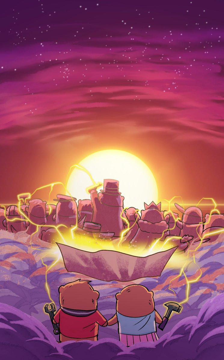 As more Gerbs arrived,

The siblings were thrilled!

Then the prize opened up.

It was now time to build...