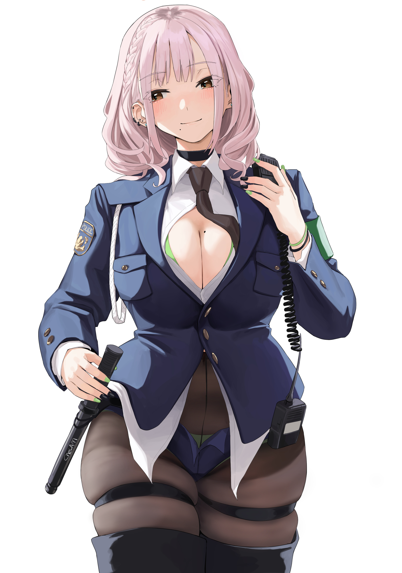 CheLA77 服装不良の警察さん アクリルスタンド c105 不良警察 illustration by CheLA77 特典付限定版 (フィギュア