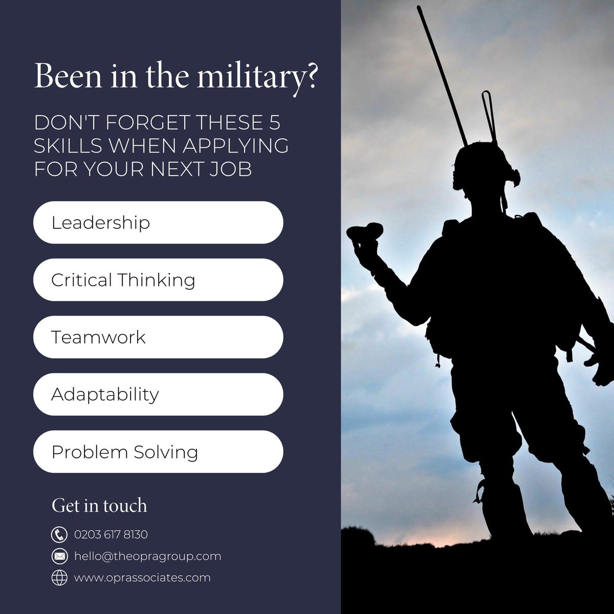 We are working with <a href="/_BFRS_/">BFRS</a> to display jobs across multiple industry sectors &amp; locations. Looking forward to the job fair 16 Feb, Aldershot. Need someone to help you list extra skills &amp; your CV? Our experts are here!
#GrowingTalentTogether #veterans #military #militarytransition