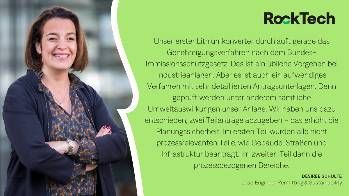 RockTechLithium's tweet image. Für alle, die Fragen zur &quot;Genehmigung zum vorzeitigen Beginn&quot; für unseren #Guben #Converter haben: Désirée Schulte erklärt nochmal das Verfahren und den Sachstand.