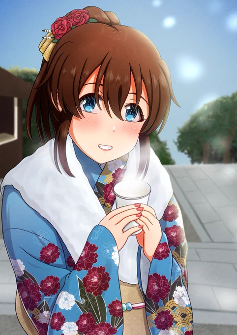年始から忙しかったので、やっと美奈子と初詣行ってきました。 