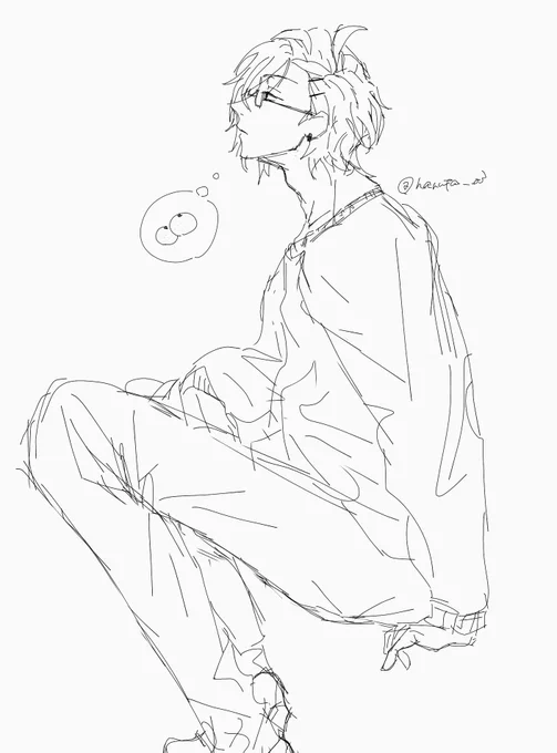 いつか指描きで落書きしてたっぽいんだけど、あげてたかな??
分からんけど投下しちゃえ~~~❕(多分後で消す)
多分ポーズ練習したかったんだと思う…実はまだまだある૮ ֊  ̫ ֊ ა

明ⅰ石さんいつも何考えてるのかなぁ 