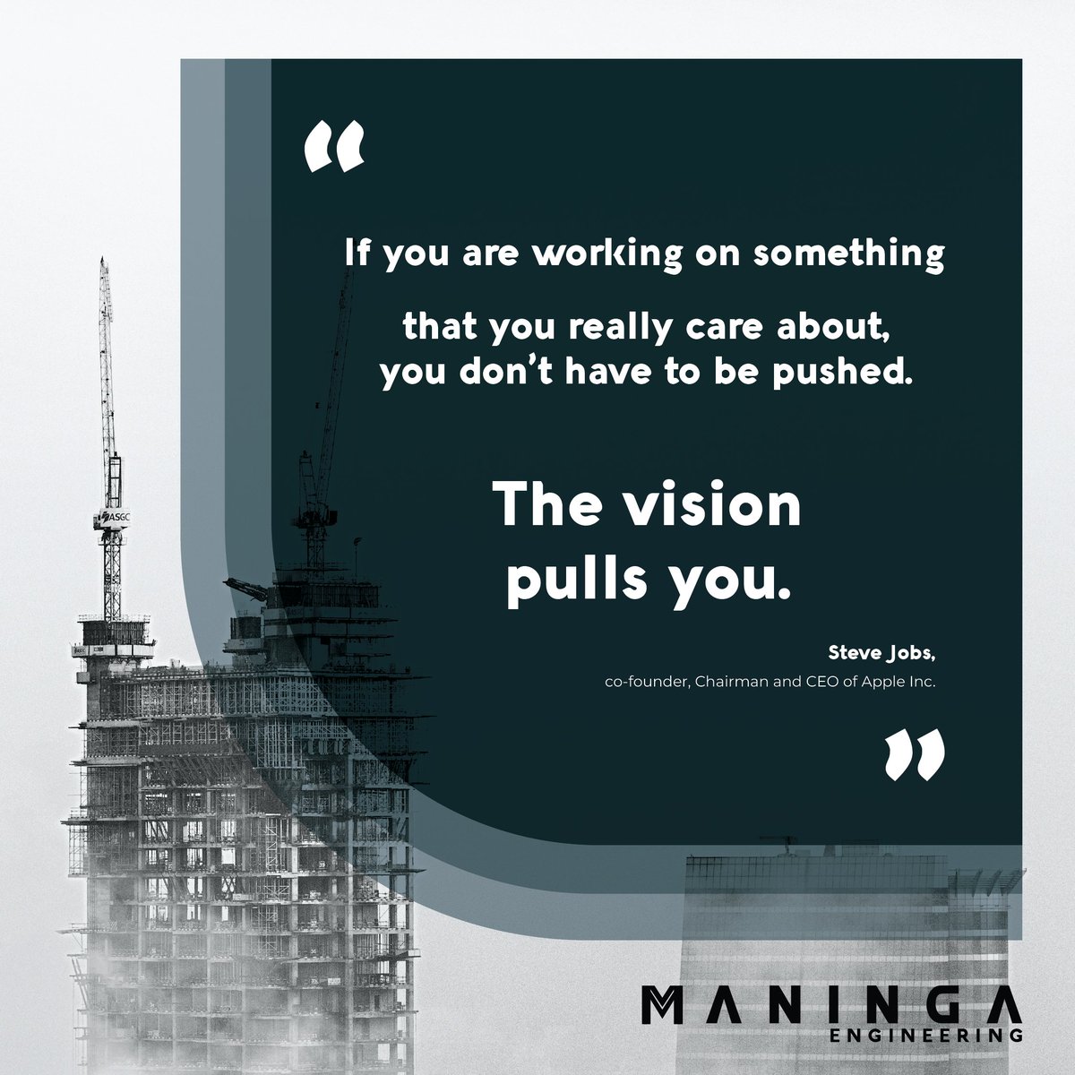 ManingaE's tweet image. #Readyfor2023! #TeamManingaEngineering have stepped into 2023 with clear #objectives from our #StrategySession held in December 2022. 
“If you are working on something that you really care about, you don’t have to be pushed. The #vision pulls you.” - Steve Jobs
