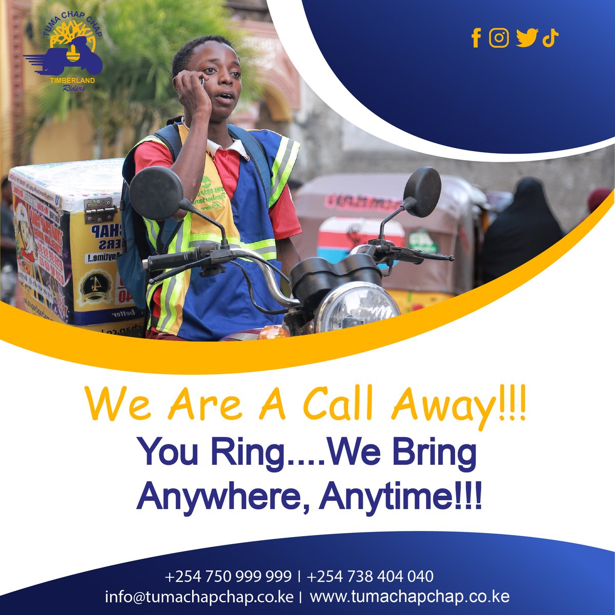 tumachapchap's tweet image. Our competitive advantage stems from our well-equipped and trained team, which is always willing to go above and beyond to provide clients with good value while ensuring timely parcel delivery. . #deliveries #deliveryservices #fastdeliveryservices #fastdelivery #fooddelivery